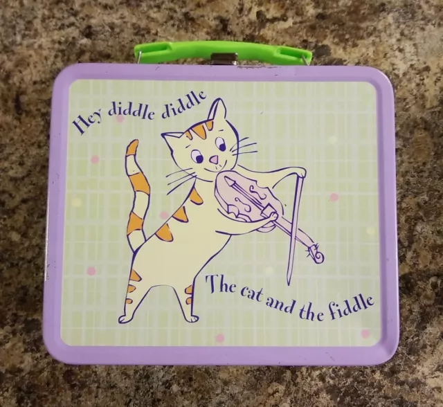 Hey Diddle Diddle The Cat + The Fiddle & Hickory Dickory Dock Metal Lunch Box