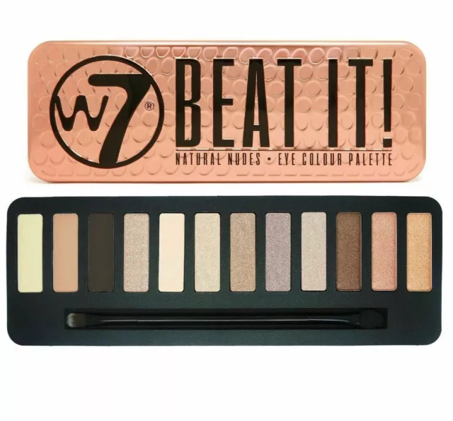 2 x W7 15.6 g Beat It Natural Nudes Eye Colour Palette - 12-Piece