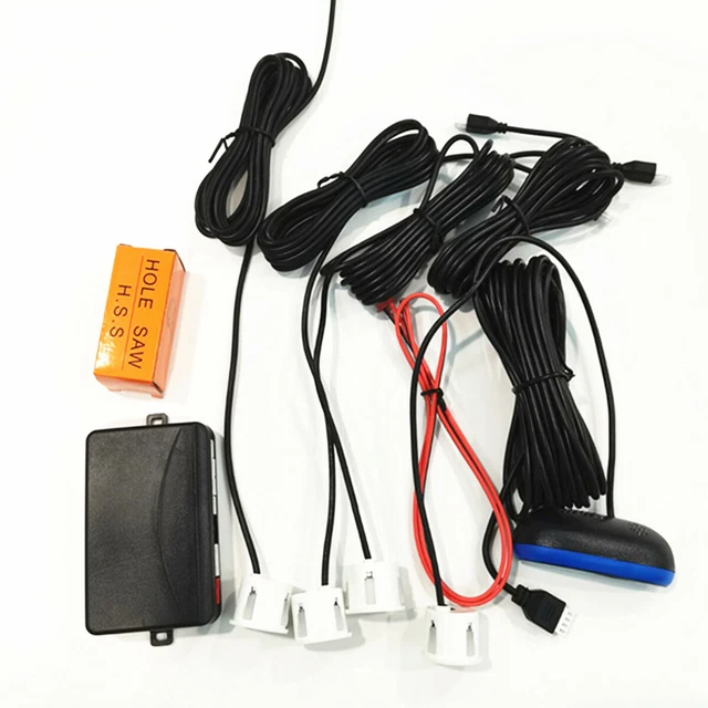 Car Blind Spot Monitoring Reverse Radar Monitor System Detector LED Blue Screen