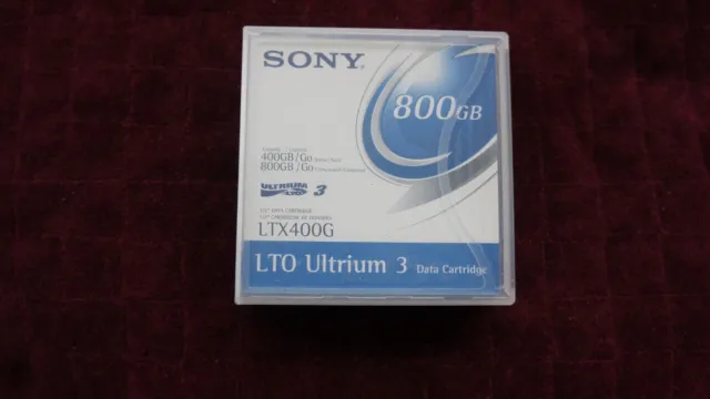 2x Sony LTX400G, Compressed 800gb  LTO Ultrium 3