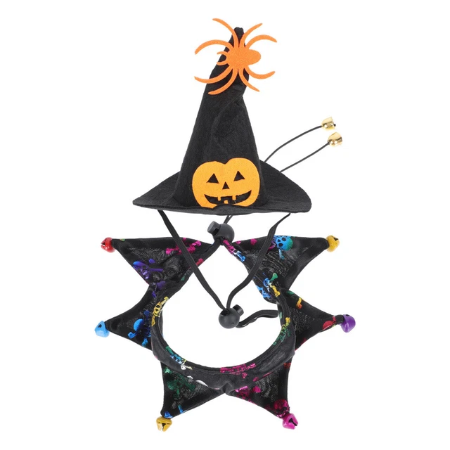 1 Set von Pet Hexe Kostüm Welpen Katze Halloween Bekleidung Outfits