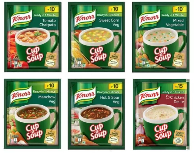 KNORR Cup a Soup Instant Soup with Croutons & Vegetables Various Flavors