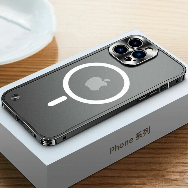 Metall Magsafe Handy Hülle Für iPhone 11 12 13 14 Pro Max Schutz Case Tasche