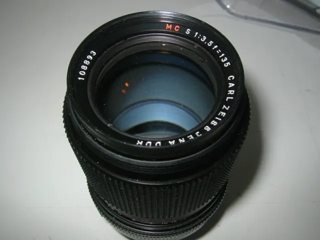 Carl Zeiss Jena Ddr 135Mm F3.5 Mc S M42 Tele Lens Film/Digital