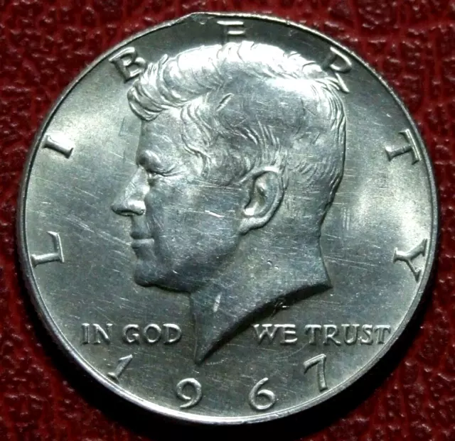Estados Unidos de América Medio Dólar Kennedy Liberty 1967 Moneda de Plata