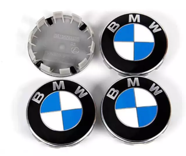 4x Cache Moyeux Jante Centres De Roue 68mm Pour BMW Z3 Z4 Z8 X1 X3 X4 1 3 7 8