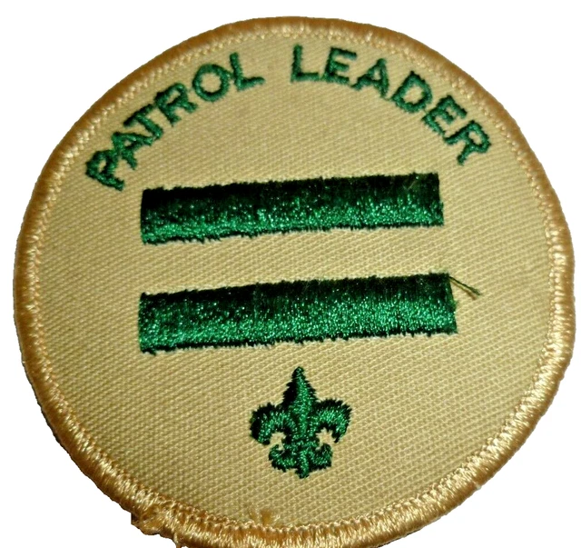 BSA BOY SCOUT Patrol Leader Patch Vintage 7.72 PicClick