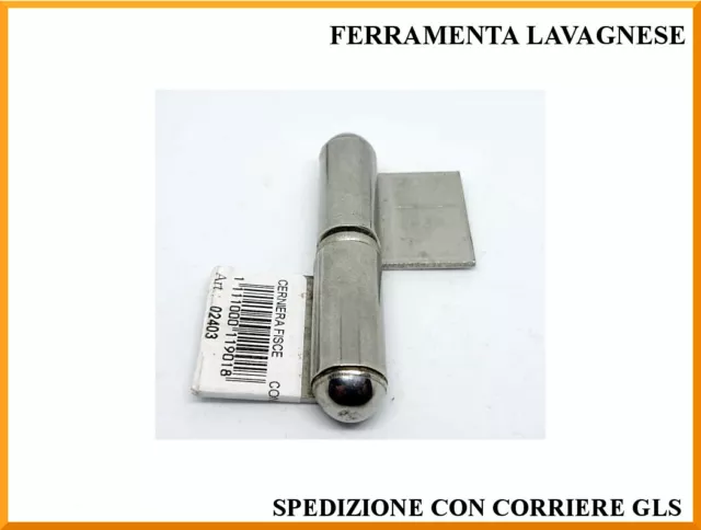 Cerniera fisce acciaio inox aisi 316 due ali a saldare