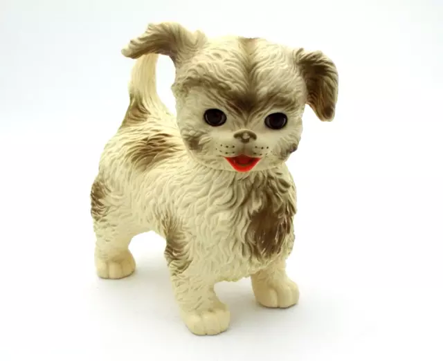 Vintage Arrow Rubber Squeaky Toy Sleepy Eyed Dog 1960s Edward Mobley Co.