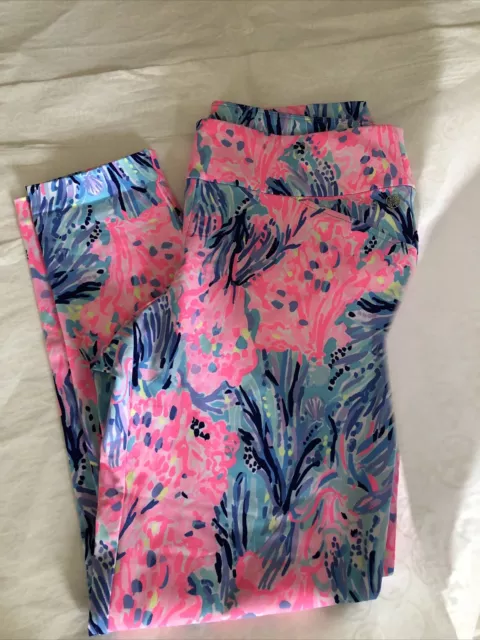 LILLY PULITZER CORSO Women Pants Size 00 Blue Pink Floral New NWT Luxletic  SPF £70.60 - PicClick UK