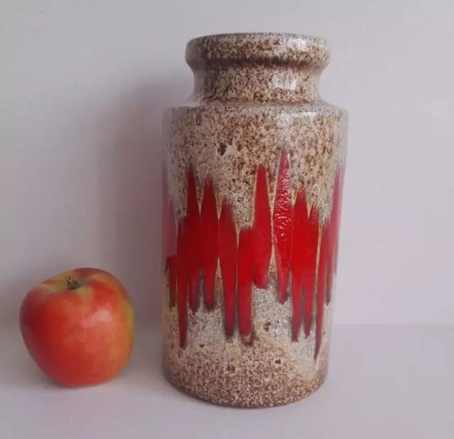 Vintage SCHEURICH KERAMIK 203-18 LORA Fat Lava Vase West German Pottery 1970s