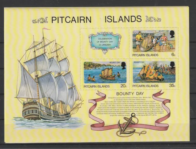 Pitcairn Islands 1978 Bounty Day 1 Bf N°3 - MNH MF121178