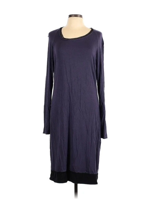 Luna Luz Women Purple Casual Dress L