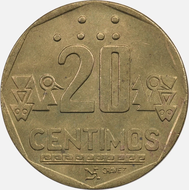 Peru - 20 Centimos - 1991 - Unc