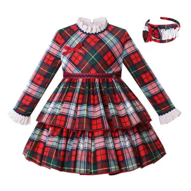 Pettigirl Girls Christmas Dresses 2 3 4 5-6 7-8 9-10 12 Years Red Spanish Dress