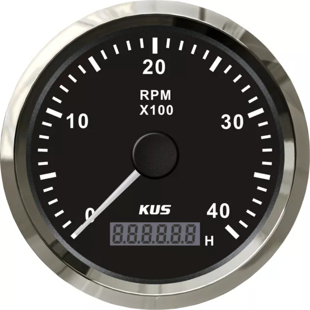 KUS GPS ANALOG Geschwindigkeitsmesser Speedometer Tachometer 85mm SOG COG  12/24 EUR 155,60 - PicClick DE