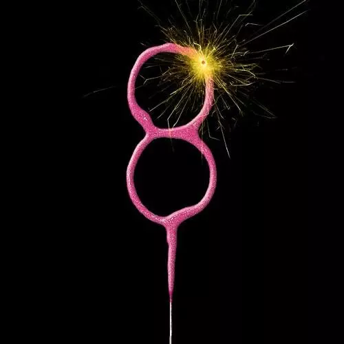 Brillo sin mano rosa número 8 17 cm