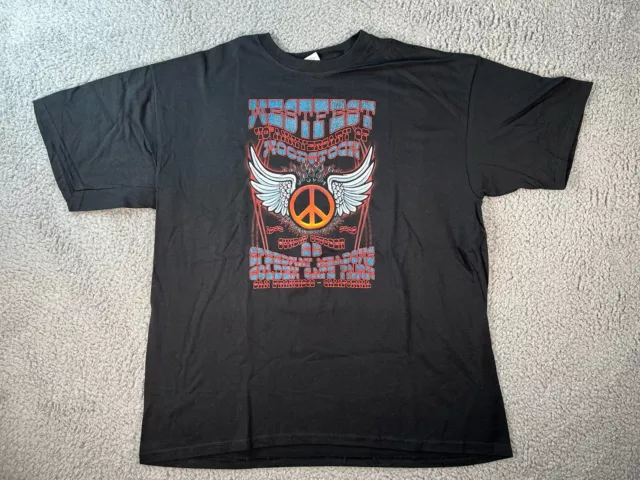 Westfest T-Shirt Mens XL Black Short Sleeve 40th Anniversary of Woodstock Peace