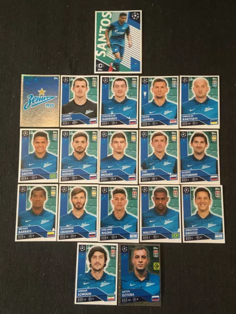 Vignettes Topps 2020/2021 Equipe Zenith St Petersburg Complete Mint No Panini