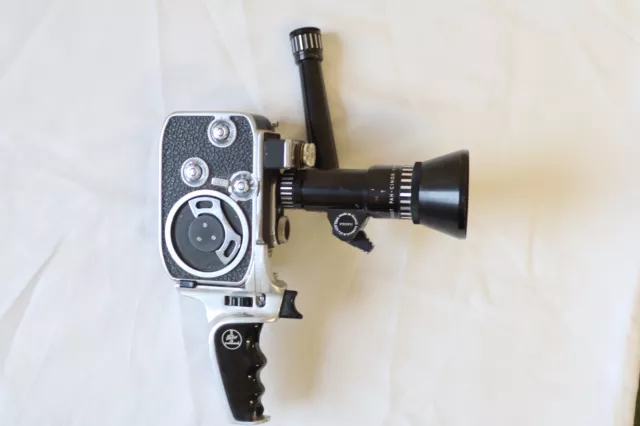 Paillard Bolex B8L 8mm Cine Film Movie Camera with Som Berthiot pan cine lens