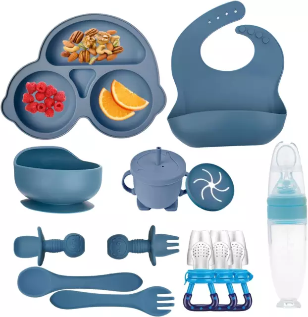 Silicone Baby Feeding Set, Baby Led Weaning Supplies Kit