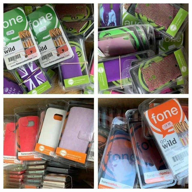 Job Lot Liquidation Stock 125 x FoneCustomize Samsung & Sony Phone Case Good Mix