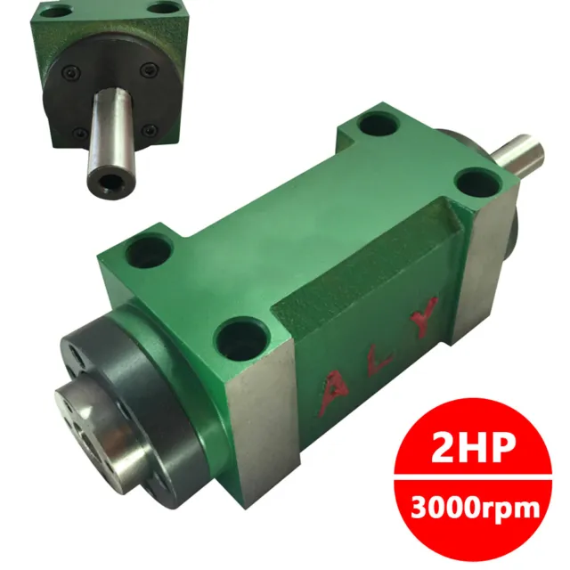 45 Steel Spindle Unit 2HP 1.5KW Power Milling Head for CNC Drilling Machine
