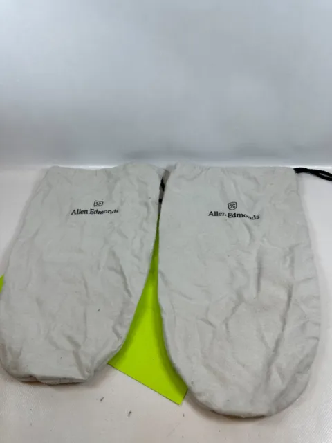 Allen Edmonds Cubierta de Polvo Cordón Zapatos de Franela Juego de 2 Grises/Apagados Blanco