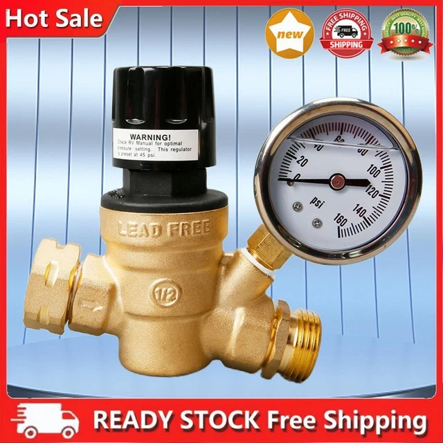 Valvola pressione acqua regolabile valvola riduzione acqua ottone per camper camper camper camper camper camper