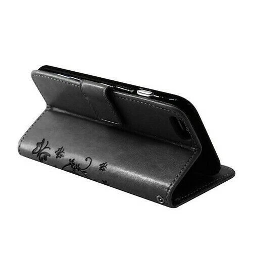 IPHONE Étui Portable pour Téléphone Etui Coque Fleurs Rabattable Livre Housse 4