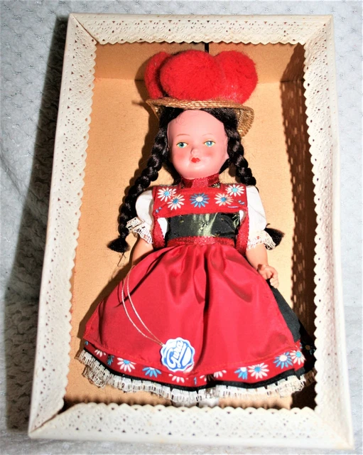 Ancienne Poupée Française En Rhodoïd 33 Cm - SGDG - Années 50/60