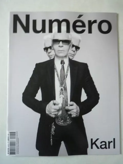 Magazine mode fashion supplement NUMERO #201 mars 2019 Karl Lagerfeld