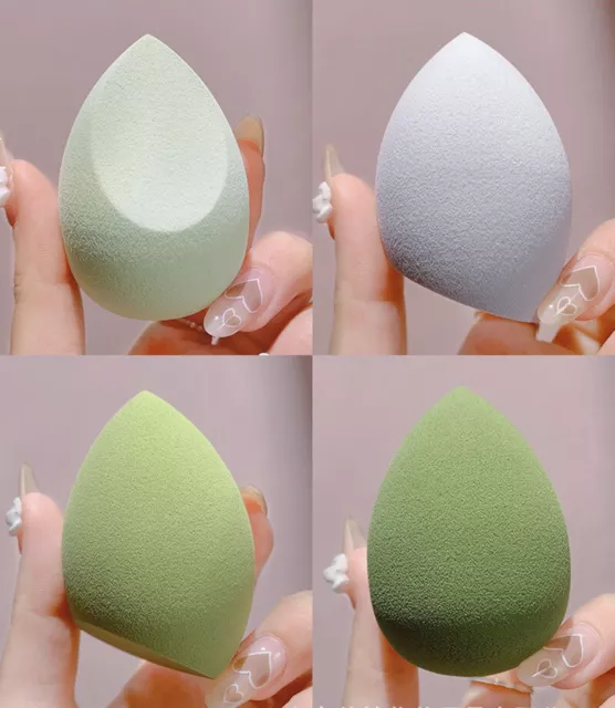 Base de maquillaje de belleza Teardrop licuadora tampón esponja huevos de belleza impecables 4x