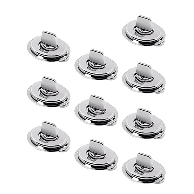 10 Piece Metal Turn Buttons for Boats, Sailboats, RVs, Dinghies and Caravan N4R7