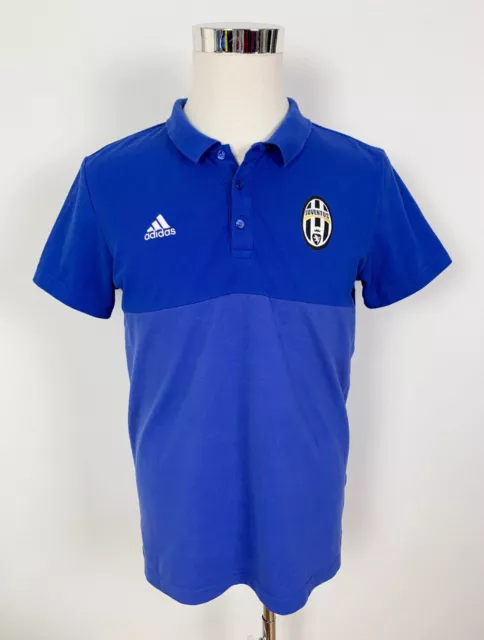 Adidas Juventus FC Mens Serie A Football Soccer Jersey Polo Shirt T-Shirt Tee L
