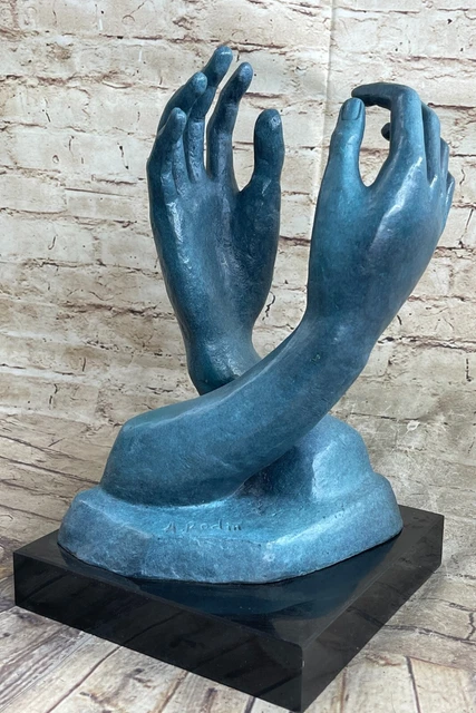 Veronese Figur Die Kathetrale Auguste Rodin 1908 Replik Skulptur Bronz. Hand