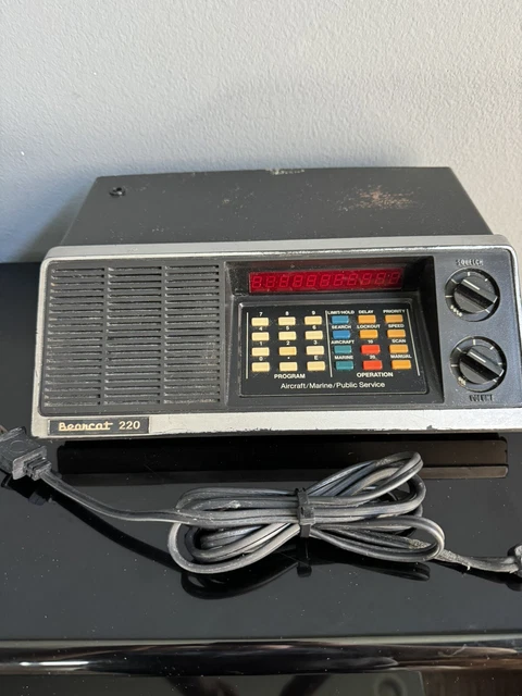 RADIO ESCÁNER DE 8 canales vintage Electra Bearcat III funciona probado