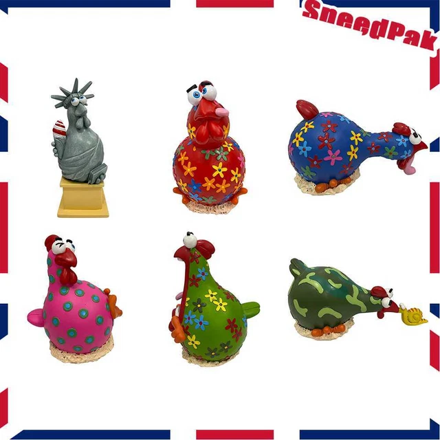Courtyard Fairy Garden Decoration Funny Cute Chick Figurine Animal Art Sculpture