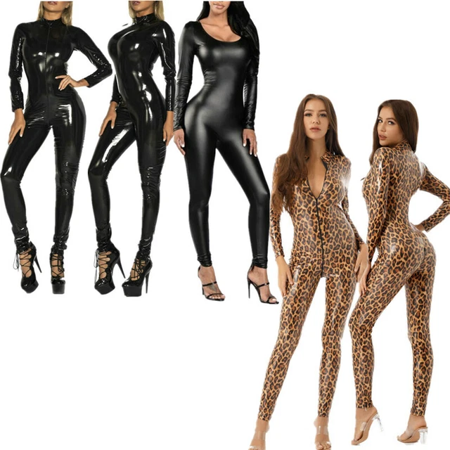 NEWUPZSI Damen Skelett Overall - 3D Druck, Langarm, Enganliegend, Für Halloween & Cosplay (Größen S-XL)