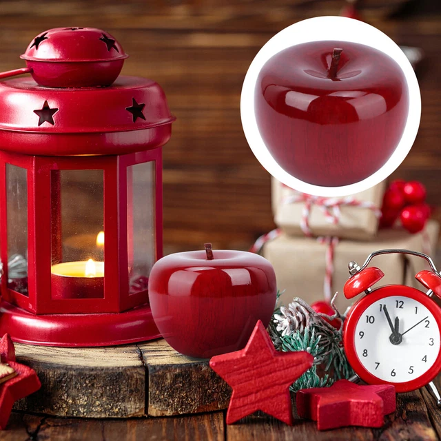 1 pieza Simulado Molel Navidad Adorno de Escritorio Niños Presente Fiesta Diseño (Rojo)