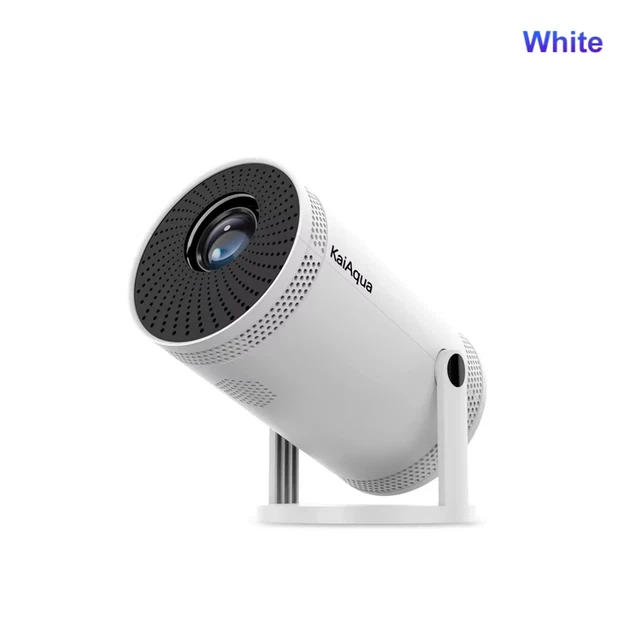 Proiettore Android 13 4K Alwtniet, Risoluzione 1080P, 400 ANSI, WiFi6 E BT5.2, Correzione Trapezoidale Automatica, Supporto 180°