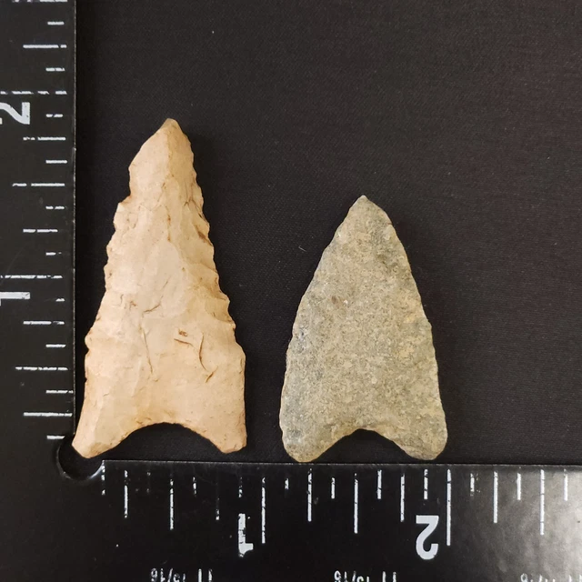 2 Dalton Points-Paleo-100% Authentic-Arrowhead-Artifact