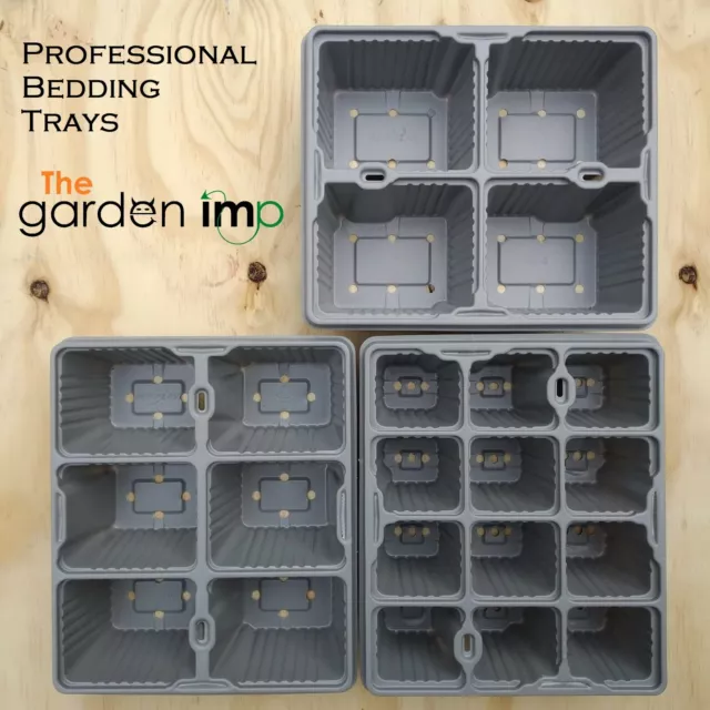Bedding Plant Trays Professional Cell Packs - Seeds Plugs Inserts 4 6 9 12 Cells