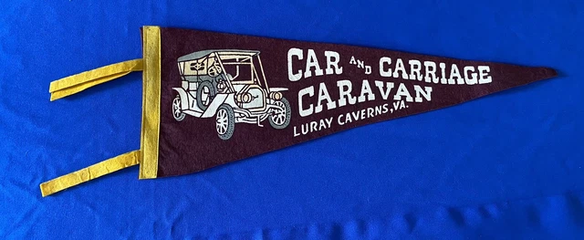 Vintage Car And Carriage Caravan Luray Caverns  Virginia Pennant