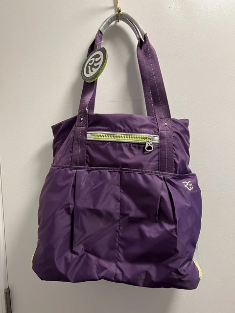Rare  Earth Carry On Bag Luggage Travel Bag/tote Purple And Gray Bottom