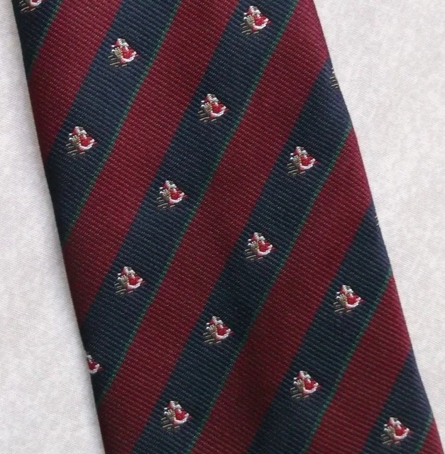 Tie Vintage Christmas Santa Mens Festive Necktie