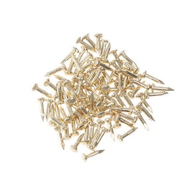 50 X 2 Points Mini Pure Cuivre Charnière Petit Charnière 10 8mm Artisanat Boite 3
