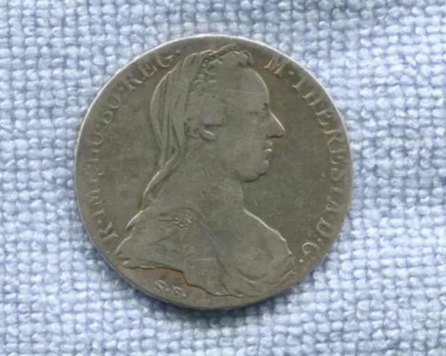 1780 Austria Maria Theresia Silver Thaler G-556