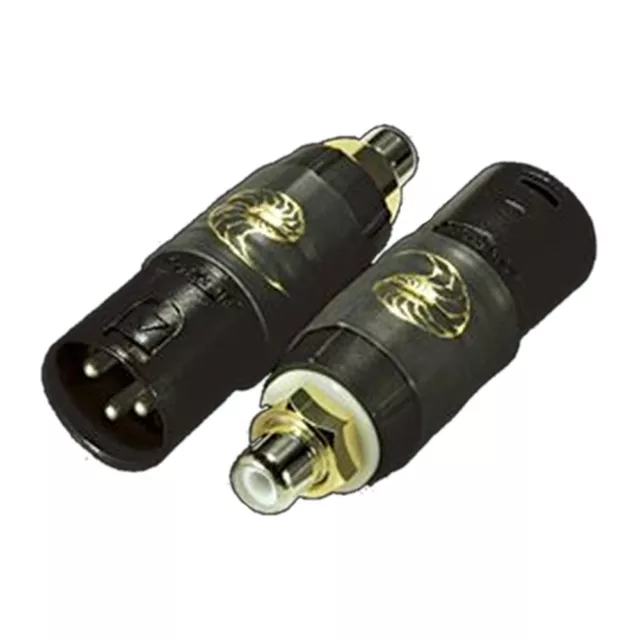 CARDAS AUDIO, Male XLR to Female RCA Adapter Plugs, MXLR-FRCA Connectors (Pair)