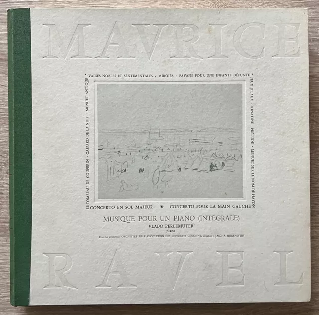PATHE VOX / DL 153 / VLADO PERLEMUTER - MAURICE RAVEL / 3 LP Box NM